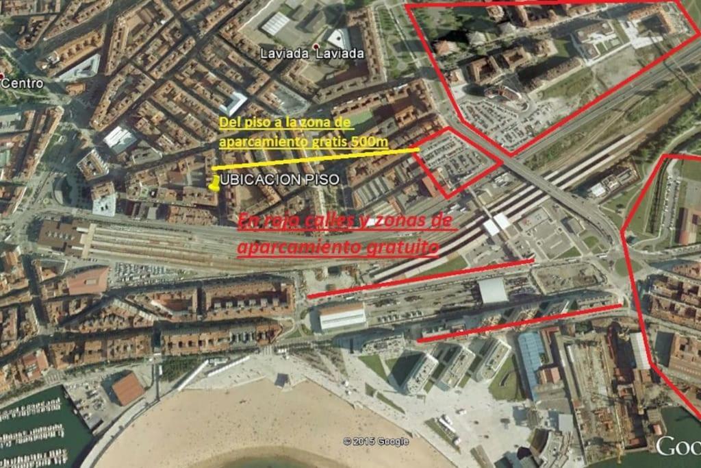 A Un Paso De La Playa, Amplio Apartamento Gijón Exterior foto